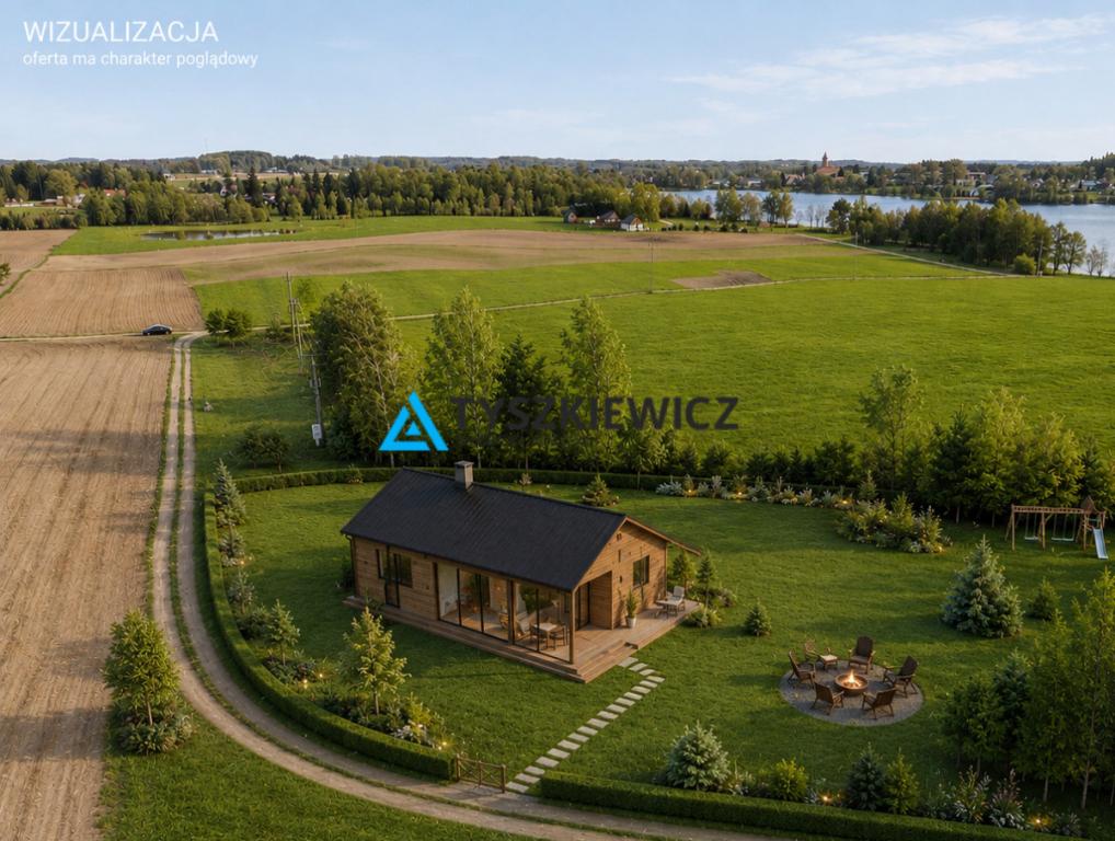 OKAZJA ! Działka nad jeziorem. Prąd na działce - zdjęcie 1