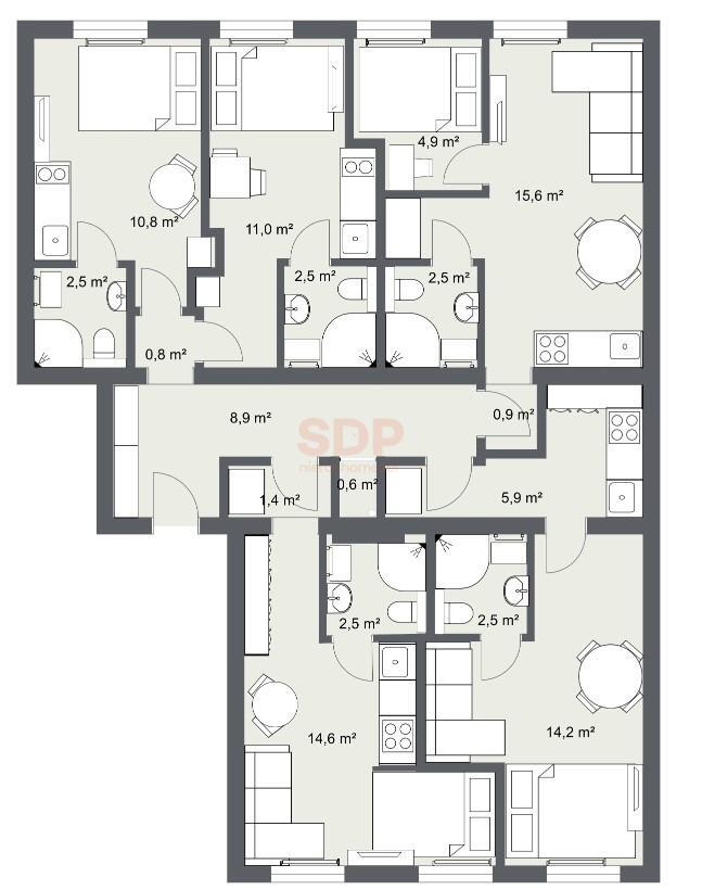 Mieszkanie 110 m², Wrocław, Dąbrowskiego Jana Henryka - zdjęcie 2