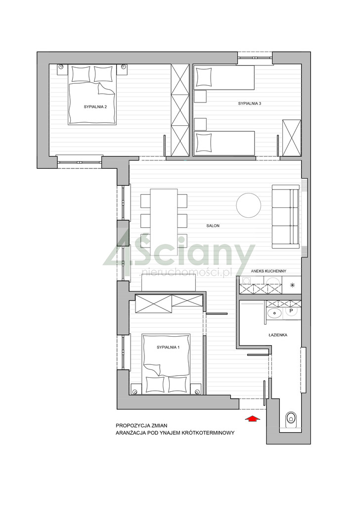 Mieszkanie 69,2&nbsp;m², Warszawa, Praga-Północ, Targowa - zdjęcie 10