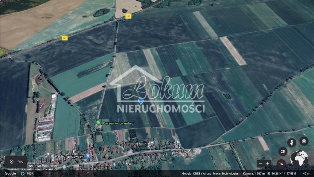 Działka rolna 3395&nbsp;m², Poczernin - zdjęcie 3