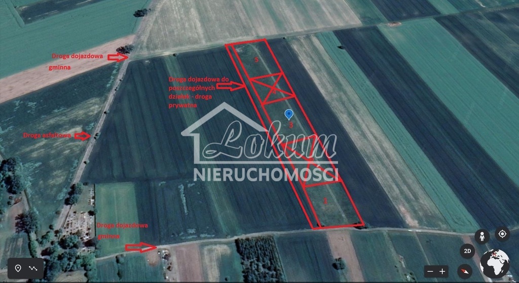 Działka rolna 3395&nbsp;m², Poczernin - zdjęcie 1
