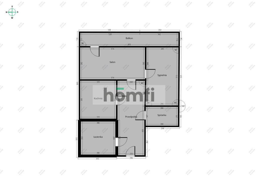 Mieszkanie 37,3&nbsp;m², Katowice, Dąb, Piastów - zdjęcie 9