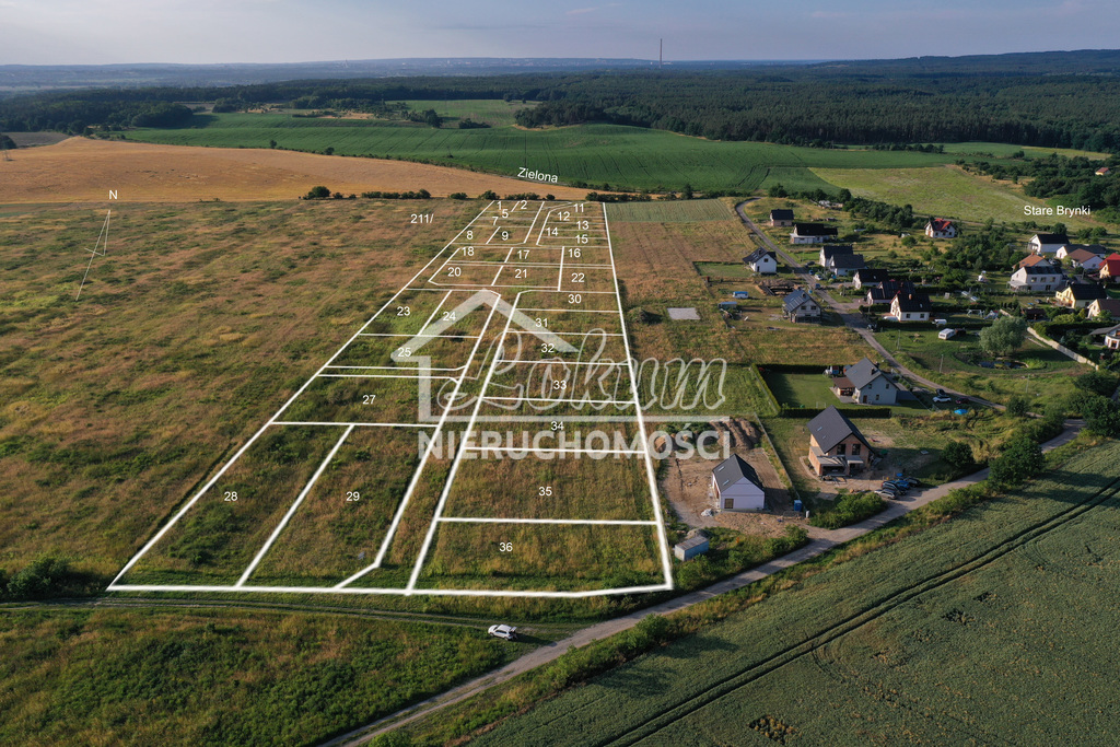 Działka budowlana 1121&nbsp;m², Stare Brynki - zdjęcie 1