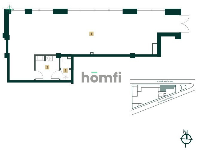 Lokal usługowy do wynajęcia, 96 m², Łódź, Śródmieście, Andrzeja Struga - zdjęcie 11