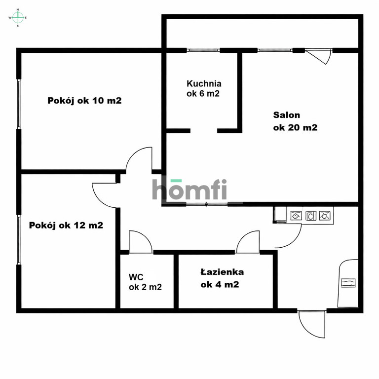 Mieszkanie 63,25 m², Warszawa, Ursynów, Wokalna - zdjęcie 13