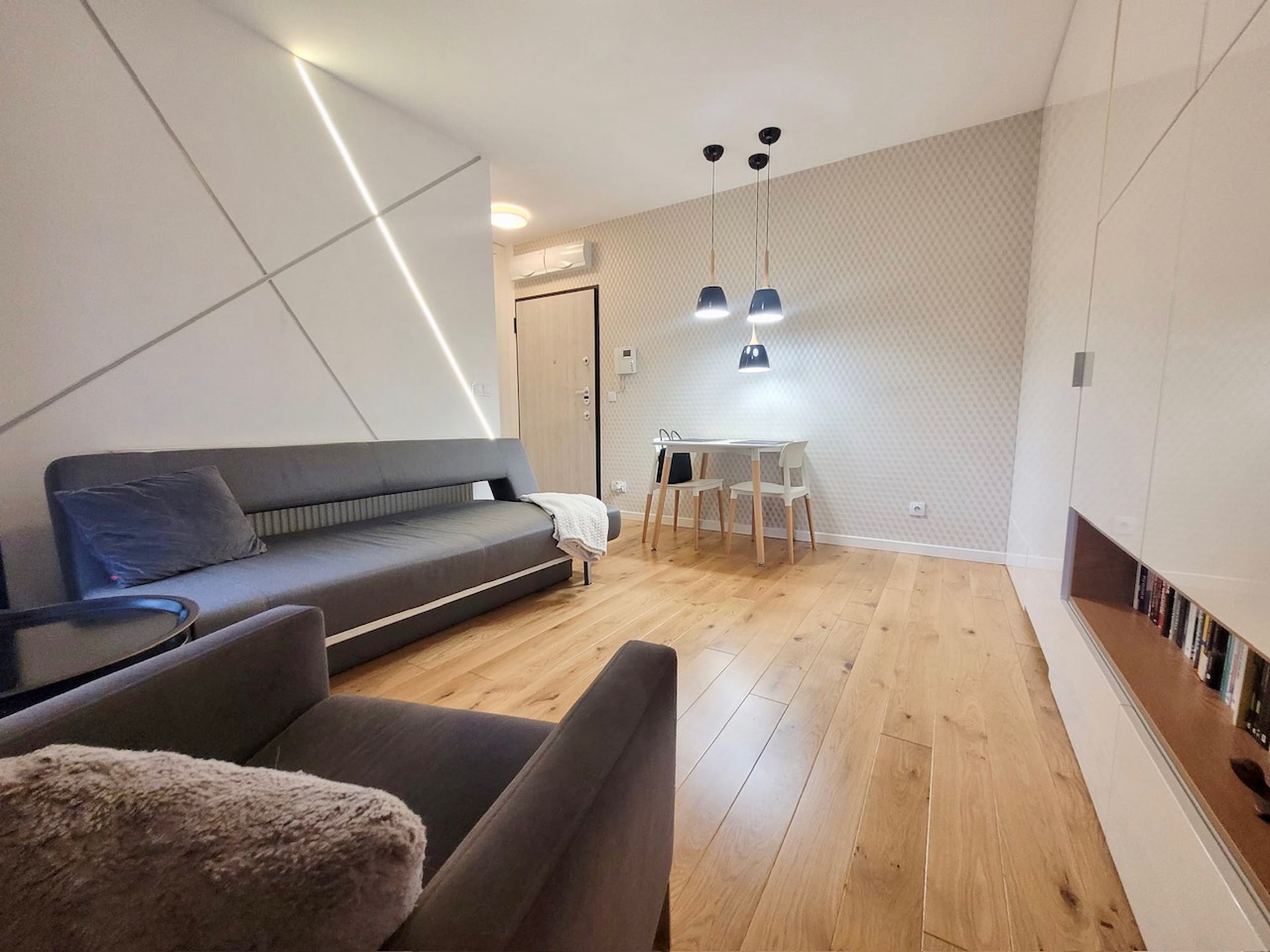 Biskupin, kawalerka z małym tarasem, nowe osiedle, zaprojektowane przez architekta - zdjęcie 1