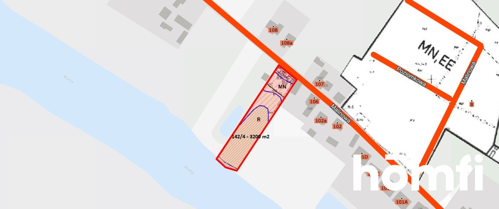 Działka budowlana 3200 m², Powiercie, Malinowa - zdjęcie 3