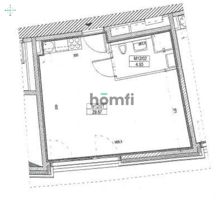 Mieszkanie 32,24&nbsp;m², Kraków, Podgórze, Lwowska - zdjęcie 18
