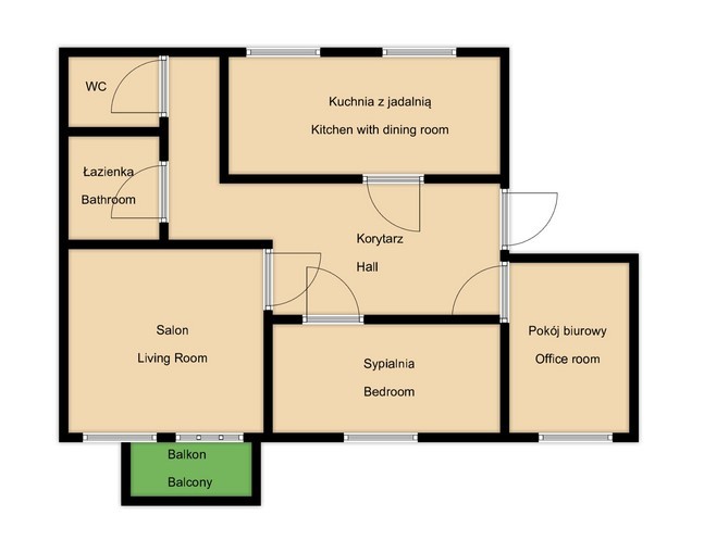 Mieszkanie 64,86 m², Radom, Śródmieście, Marii Curie-Skłodowskiej - zdjęcie 13