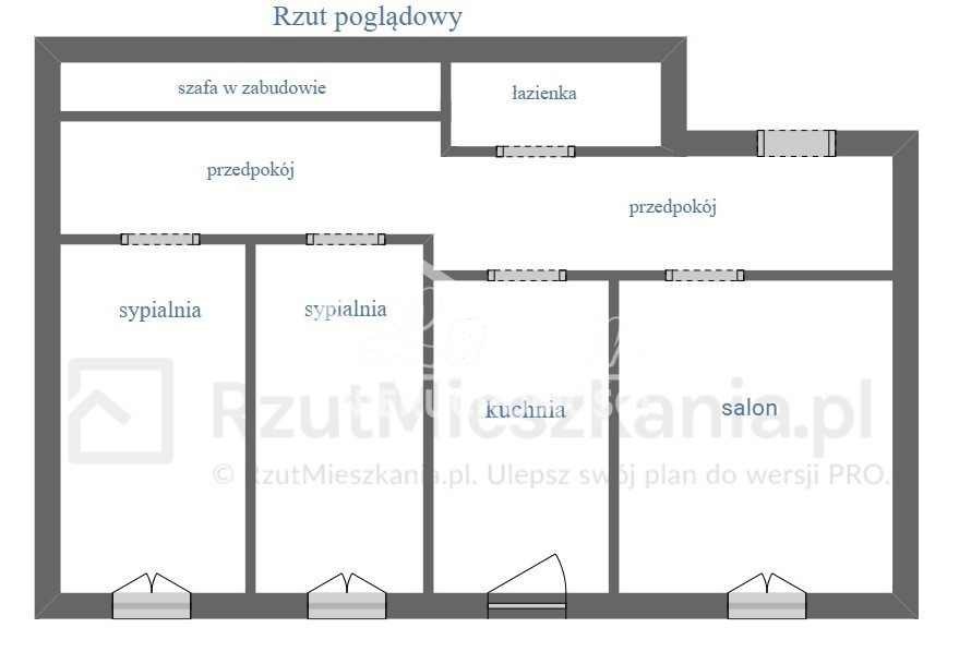 Mieszkanie 64,41&nbsp;m², Stargard, Dworcowa - zdjęcie 11