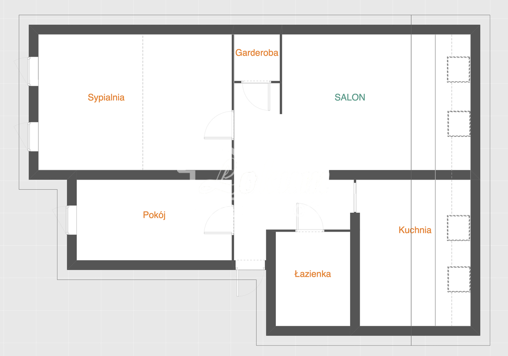 Mieszkanie 72,21 m², Szczecin, Centrum, al. Piastów - zdjęcie 12
