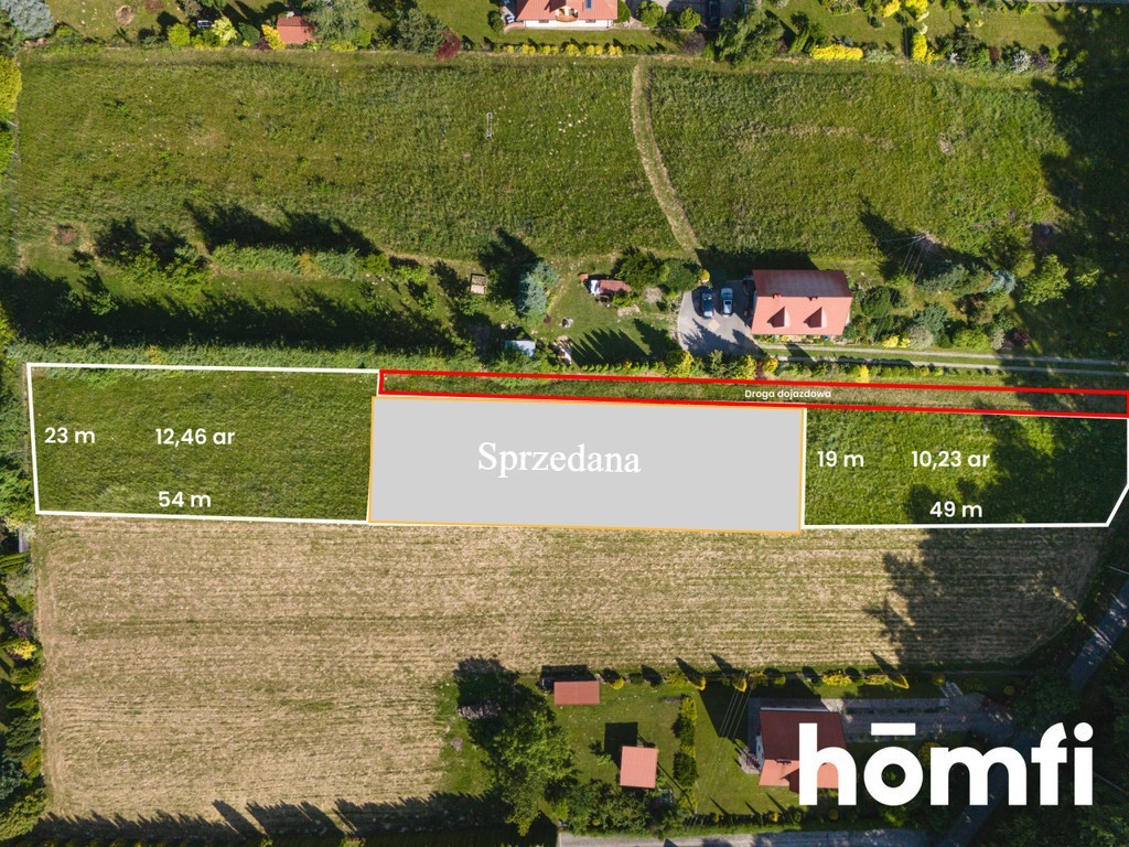 Działka rolna 1023 m², Dybawka - zdjęcie 4
