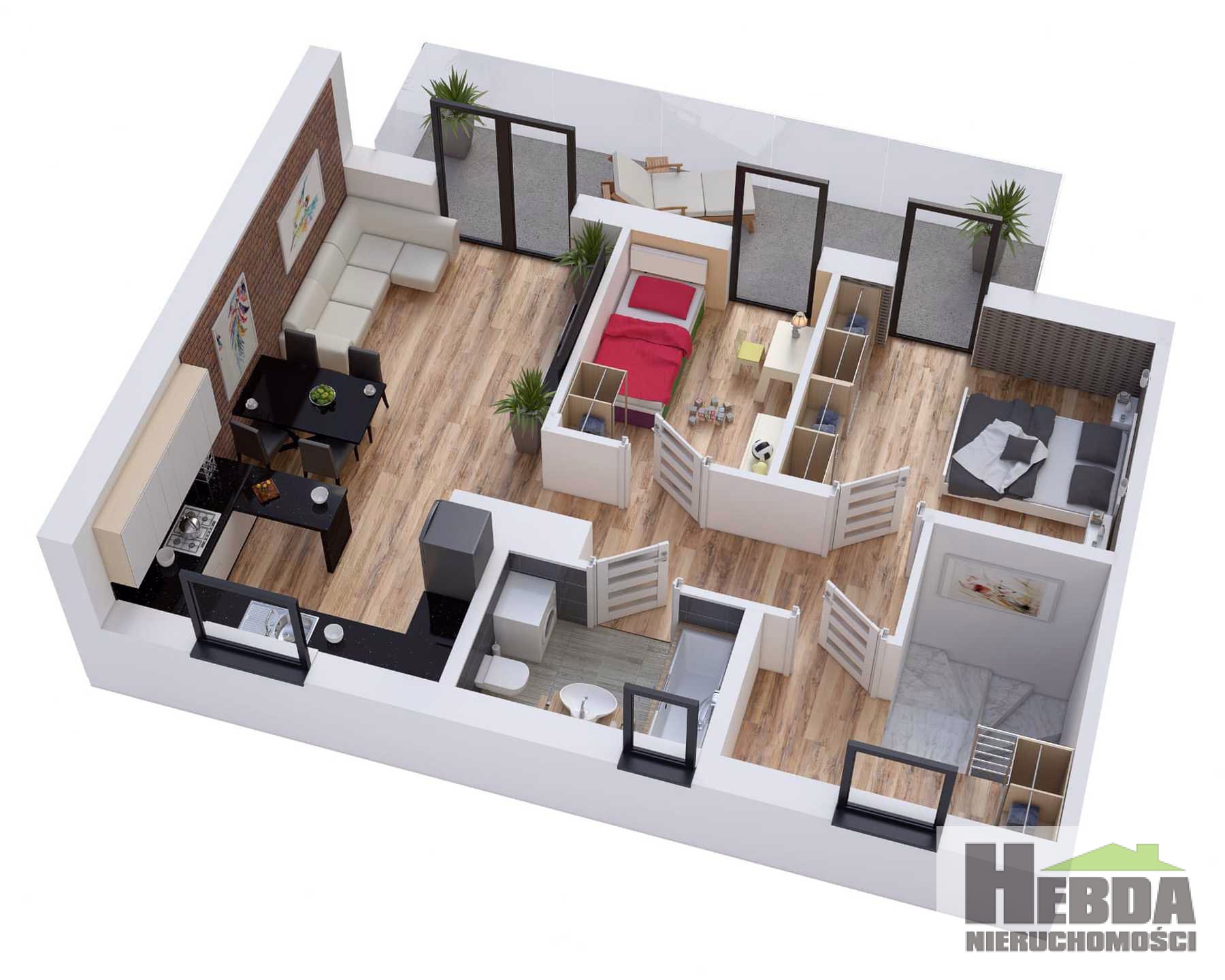 8 km od Centrum Tarnowa!!! 3 pokojowe!!! Stan deweloperski !!! - zdjęcie 12