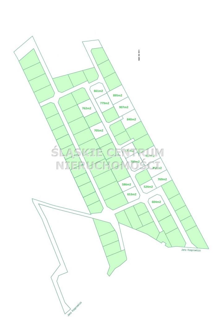 Działka budowlana 705 m², Zabrze, Biskupice, Kasprowicza - zdjęcie 7