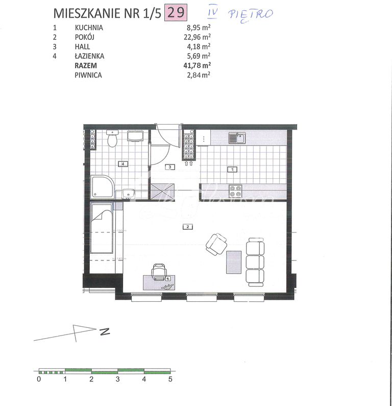 Mieszkanie 42,08 m², Szczecin - zdjęcie 2