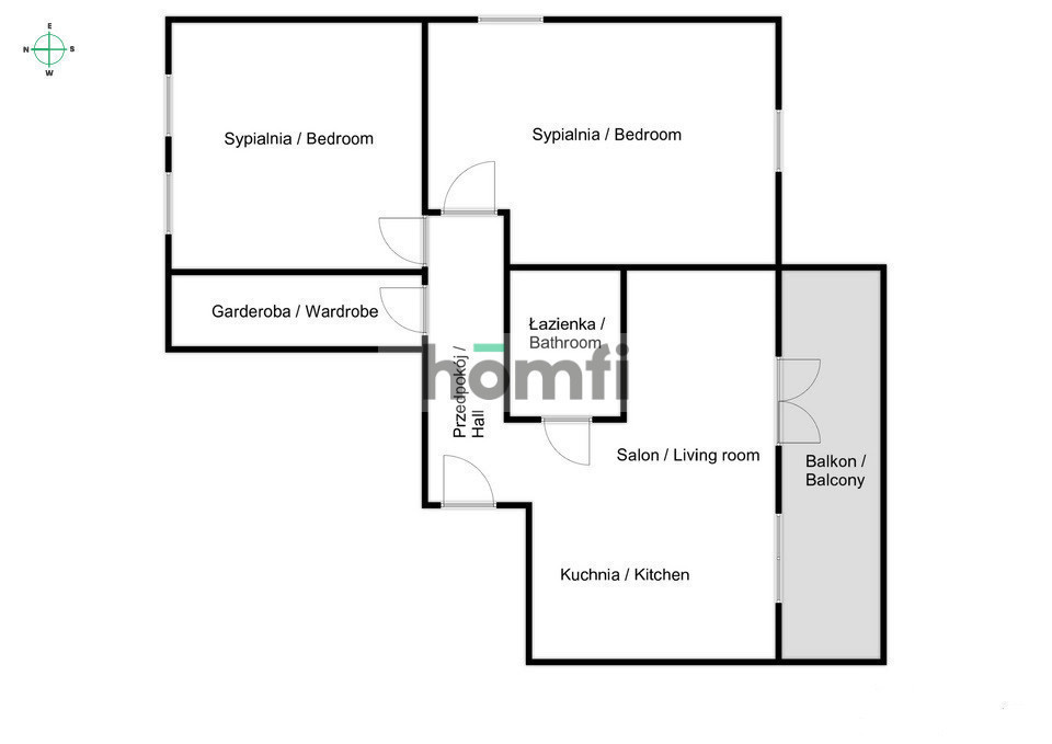 Mieszkanie 56,88&nbsp;m², Kraków, Podgórze Duchackie, Tuchowska - zdjęcie 16