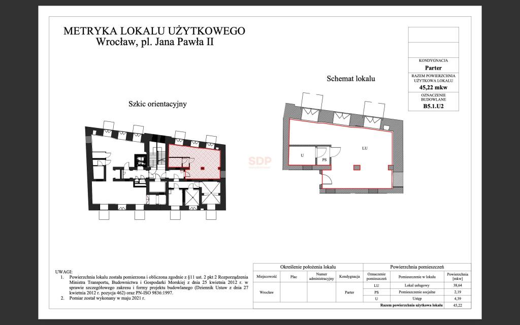Lokal usługowy do wynajęcia, 45 m², Wrocław, Stare Miasto, Jana Pawła II - zdjęcie 5