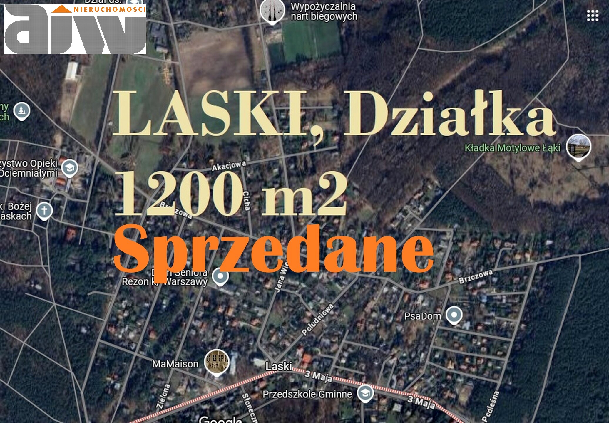 Działka budowlana 1200 m2 Laski, gm. Izabelin - zdjęcie 1