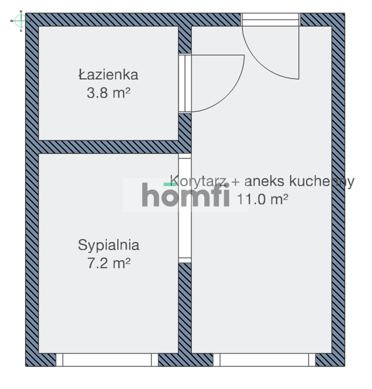 Mieszkanie 21,7&nbsp;m², Węgorzewo, 11 Listopada - zdjęcie 11