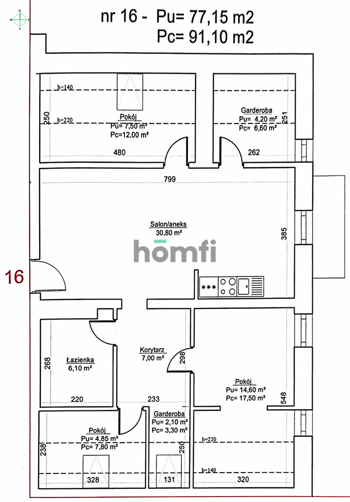 Mieszkanie 77,15&nbsp;m², Węgorzewo, 11 Listopada - zdjęcie 2