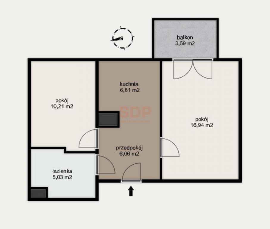 Mieszkanie 45 m², Wrocław, Stare Miasto, Madalińskiego A.J. - zdjęcie 13