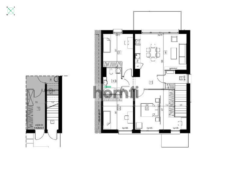 Mieszkanie 82,75 m², Wrocław, Psie Pole, Bociania - zdjęcie 8