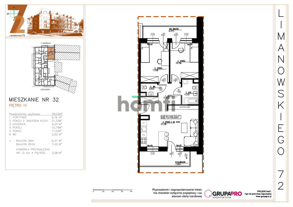 Mieszkanie 59,02 m², Łódź - zdjęcie 1
