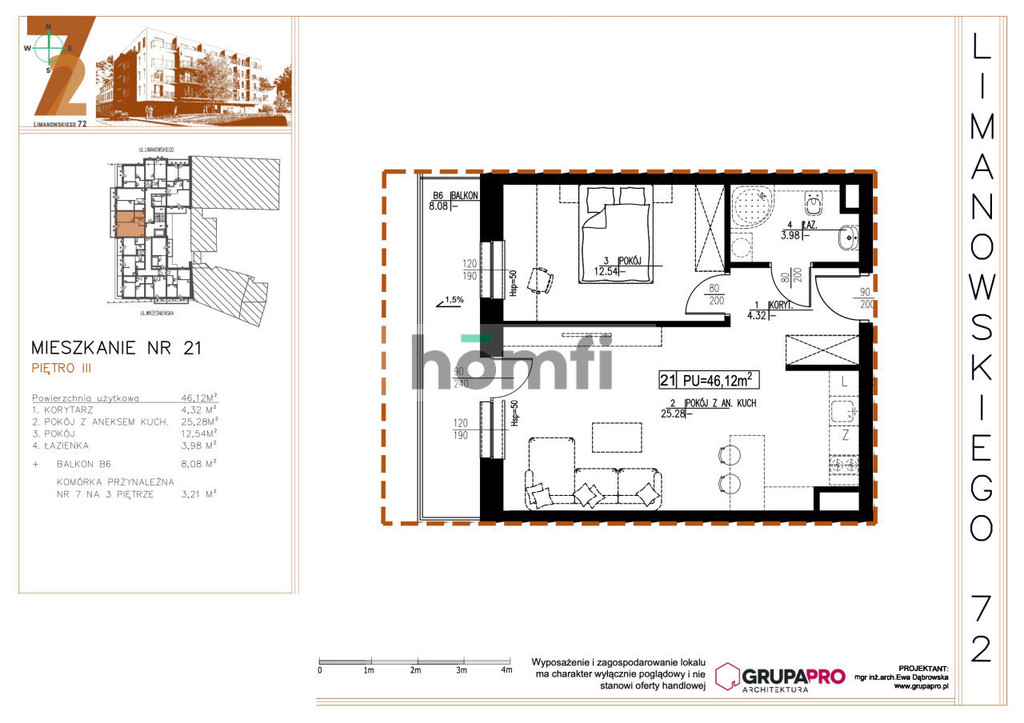 Mieszkanie 46,12&nbsp;m², Łódź - zdjęcie 9
