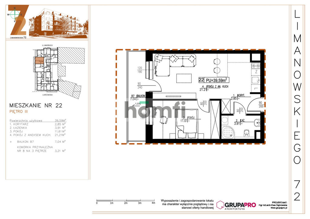 Mieszkanie 39,59 m², Łódź - zdjęcie 1