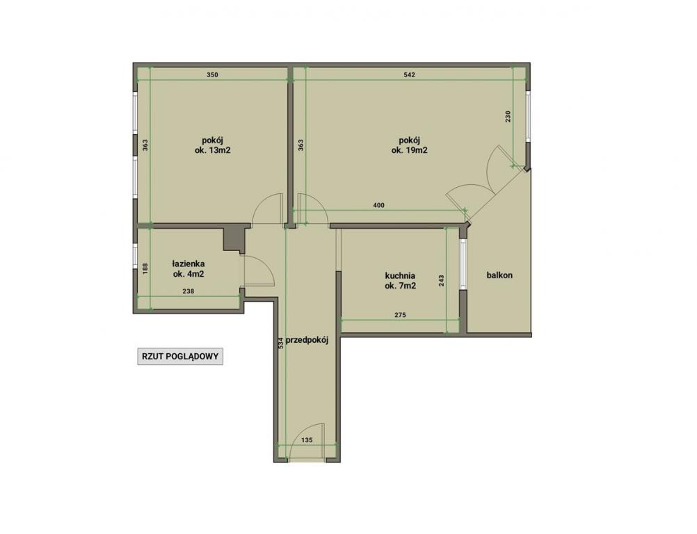 Mieszkanie 49&nbsp;m², Kraków, Fiołkowa - zdjęcie 15