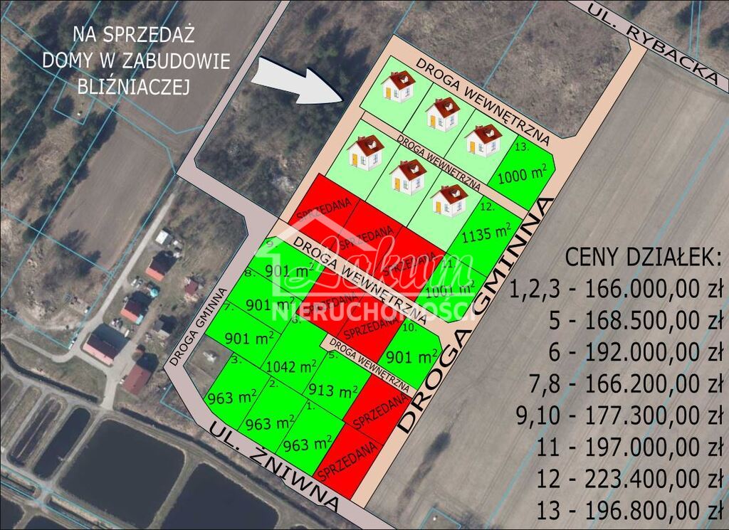 Działka budowlana 1042&nbsp;m², Goleniów - zdjęcie 6