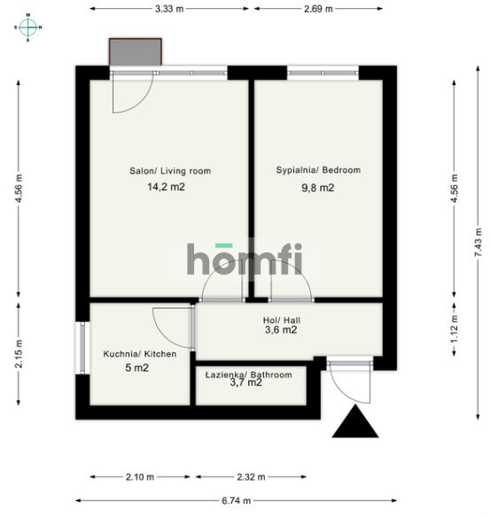 Mieszkanie 37,1 m², Kielce, Szczecińska - zdjęcie 12