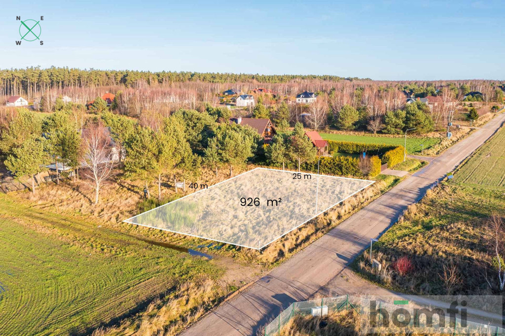 Działka budowlana 926 m², Mieroszyno, Sosnowa - zdjęcie 7