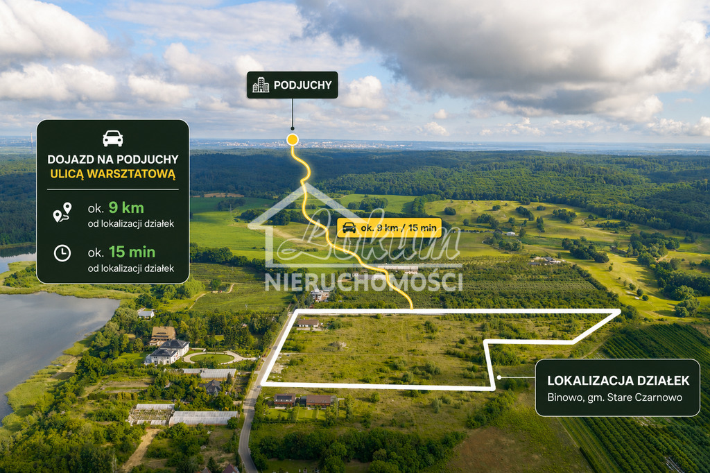 Działka budowlana 1052 m², Binowo - zdjęcie 12
