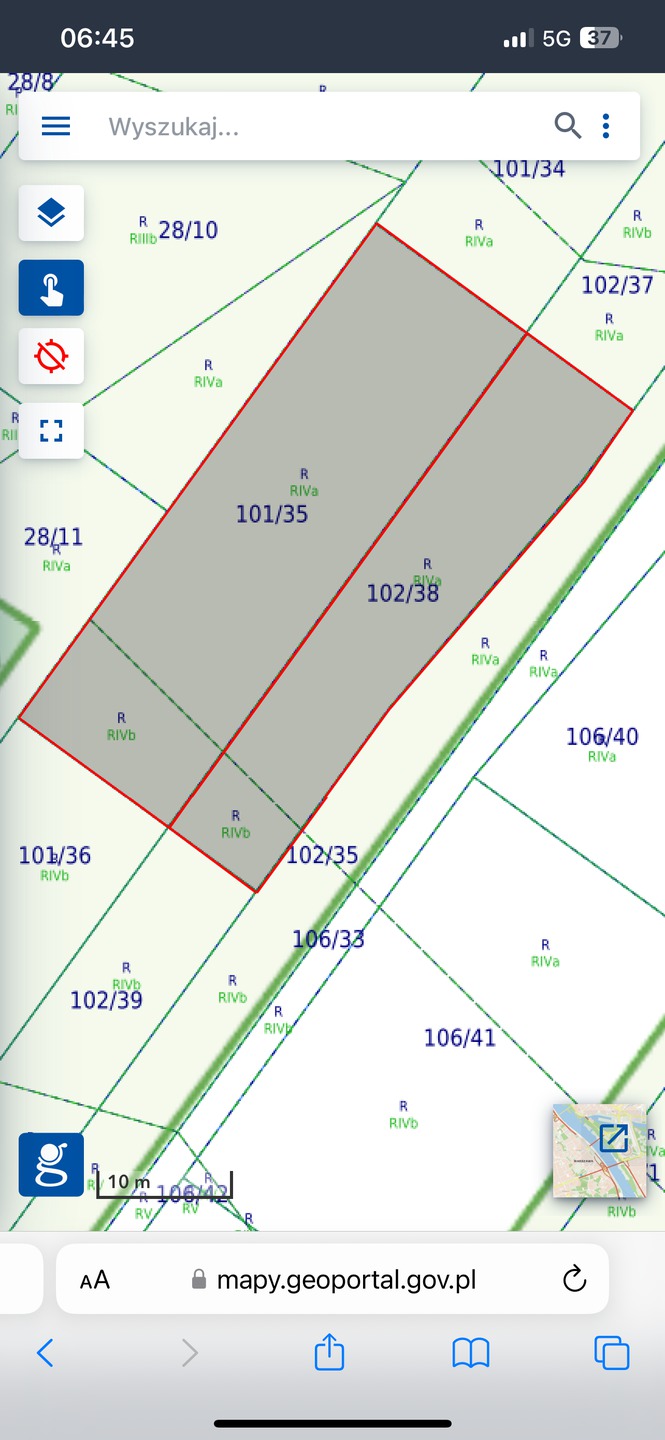 Do sprzedaży działka budowlana 1000 m2, 43 m x 23 m-Wyględy, gmina Leszno-25 km od centrum W-wy - zdjęcie 1