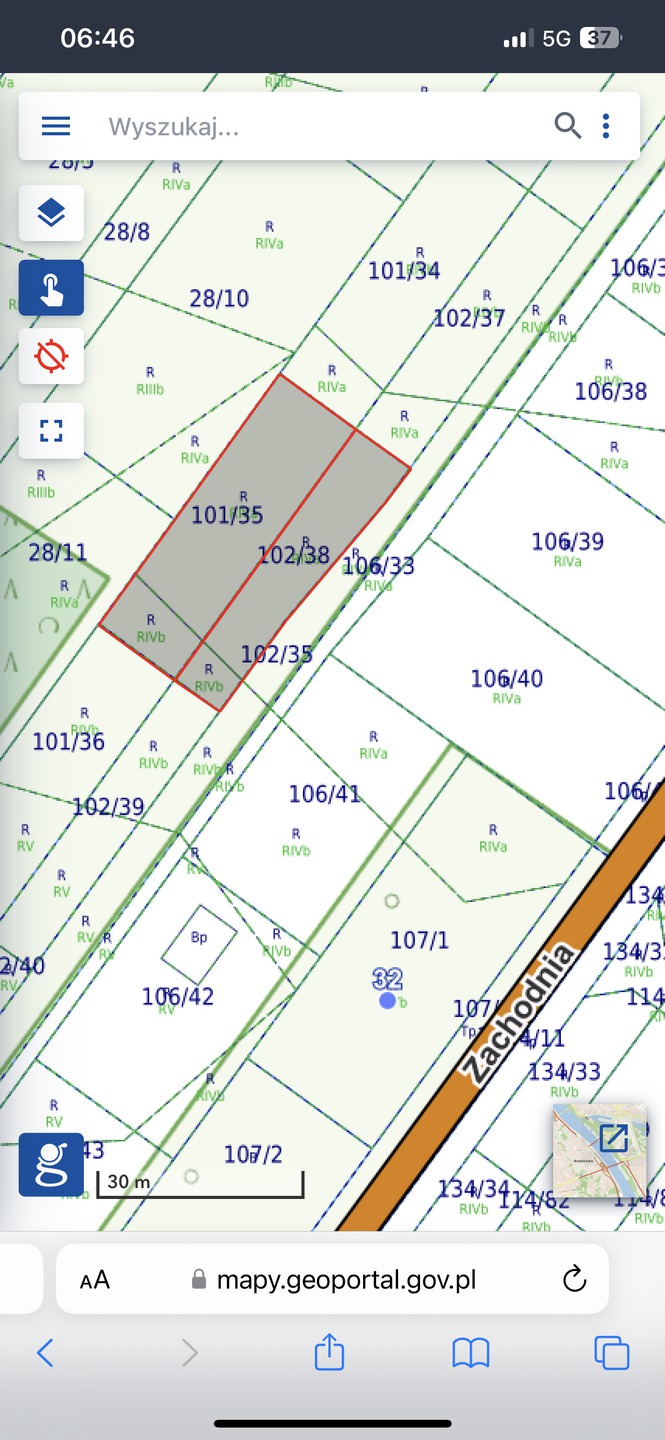Do sprzedaży działka budowlana 1000 m2, 43 m x 23 m-Wyględy, gmina Leszno-25 km od centrum W-wy - zdjęcie 2