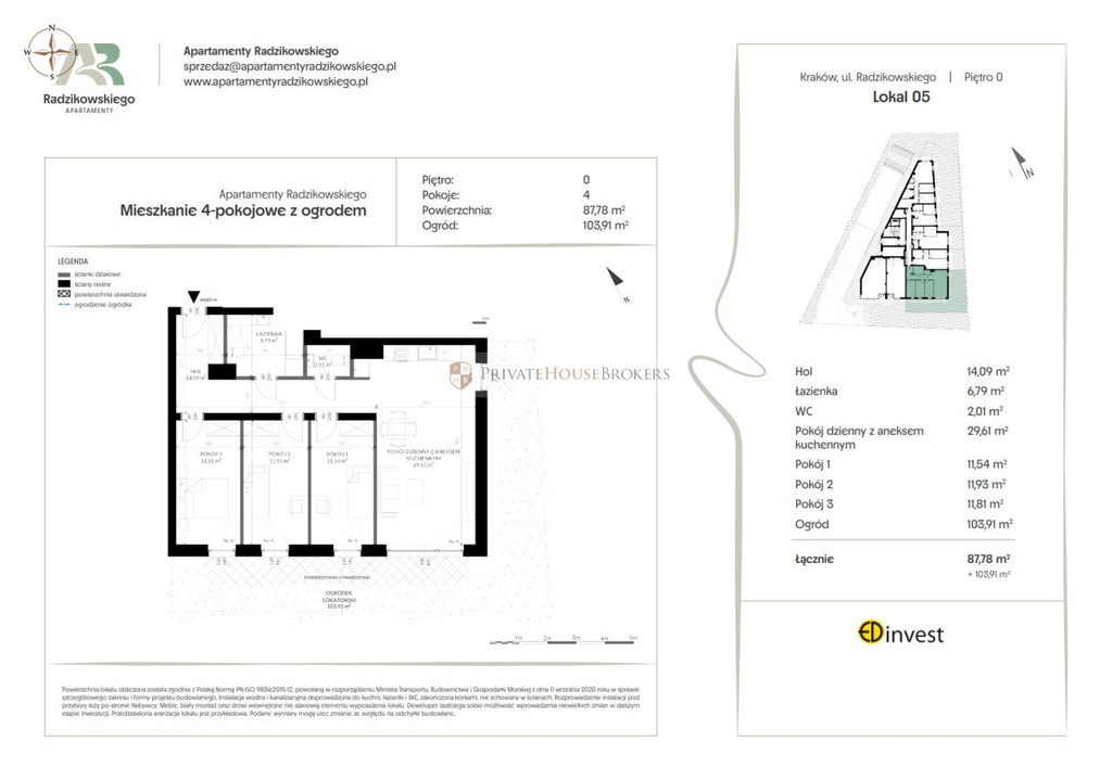 Mieszkanie 87,78 m², Kraków, Bronowice, Eljasza Walerego Radzikowskiego - zdjęcie 7