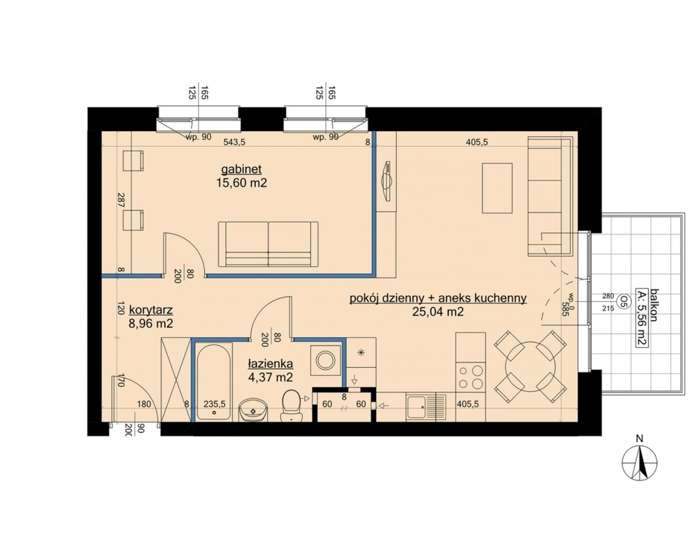Mieszkanie 53,97 m², Poznań, Hawelańska - zdjęcie 4