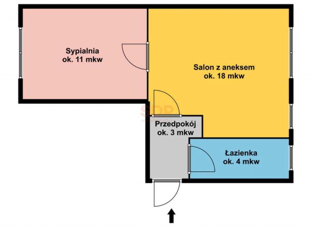 Mieszkanie 36 m², Wrocław, Śródmieście, Kotsisa Aleksandra - zdjęcie 6