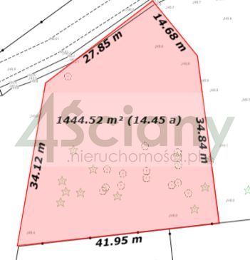 Działka budowlana 1446&nbsp;m², Żelechów - zdjęcie 2