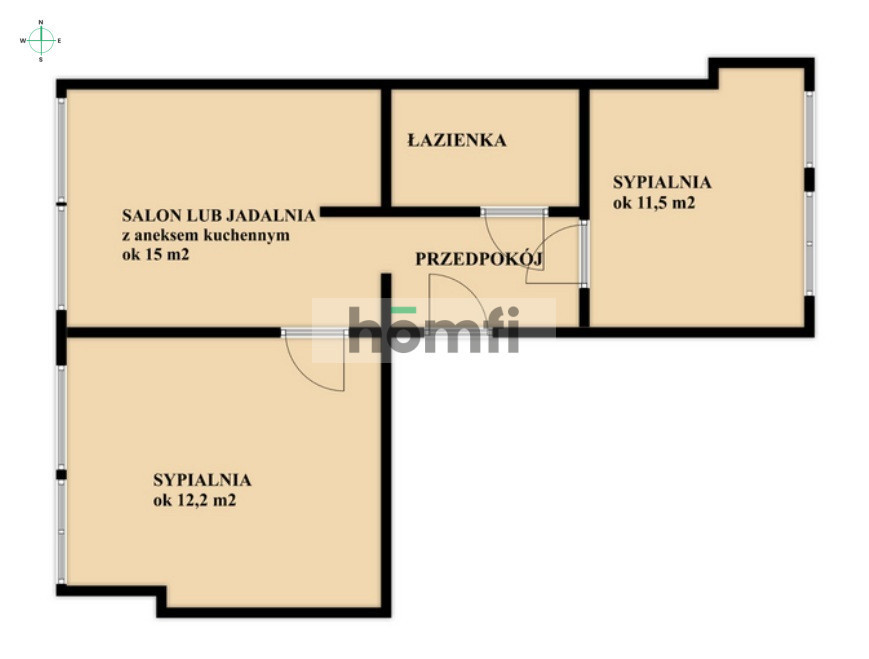 Mieszkanie 50,31 m², Rzeszów, Śródmieście, Zygmuntowska - zdjęcie 11