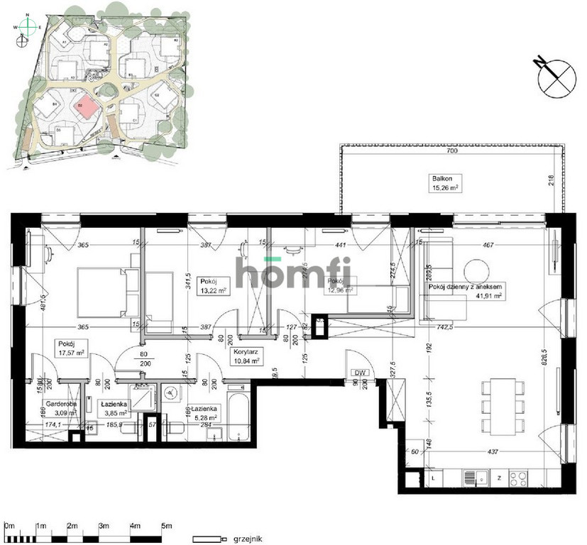 Mieszkanie 108,7&nbsp;m², Wrocław, Śródmieście, al. Ludomira Różyckiego - zdjęcie 9