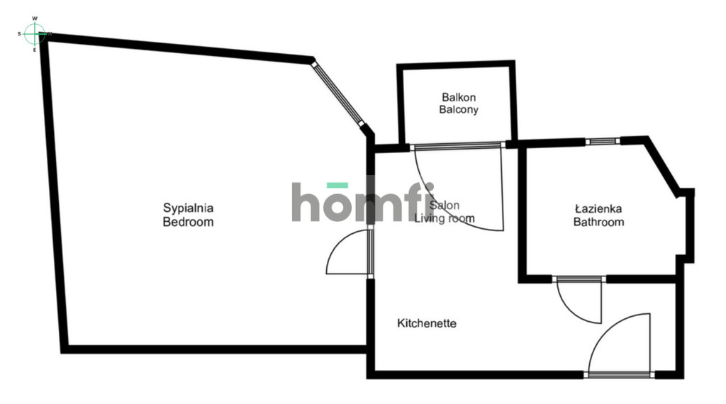 Mieszkanie 37,7&nbsp;m², Kraków, Kazimierz, Skałeczna - zdjęcie 6