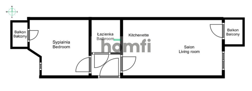 Mieszkanie 43,78&nbsp;m², Kraków, Kazimierz, Skałeczna - zdjęcie 12