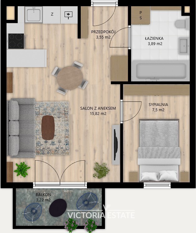 Mieszkanie 30,76&nbsp;m², Kraków, Czyżyny, Sołtysowska - zdjęcie 19