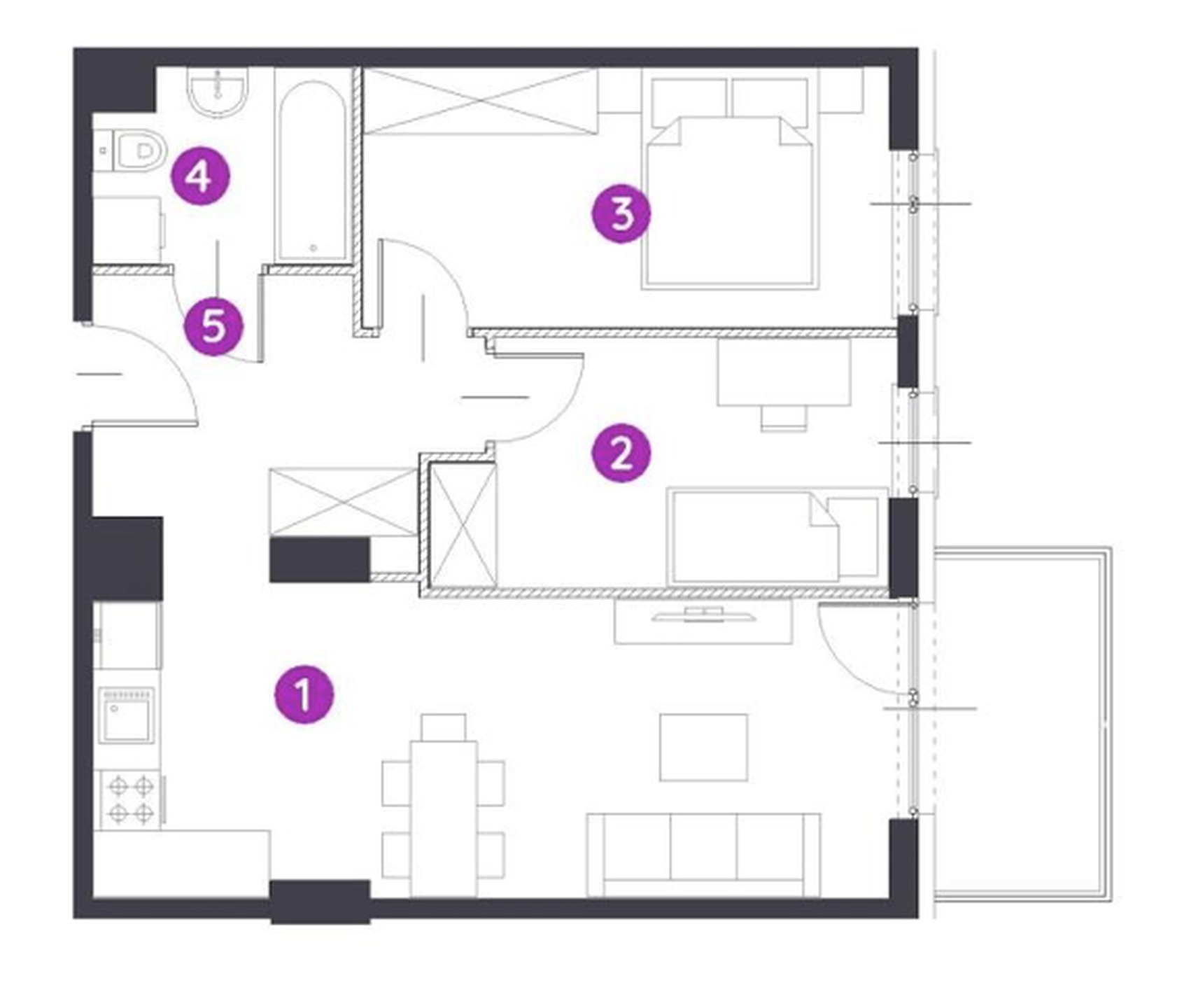 3 pok. w st. develop. w nowoczesnym kompleksie - zdjęcie 13