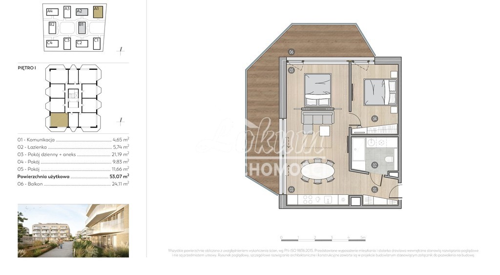 Mieszkanie 52,51&nbsp;m², Sarbinowo - zdjęcie 10