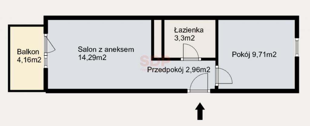 Mieszkanie 30&nbsp;m², Iwiny, Brochowska - zdjęcie 6
