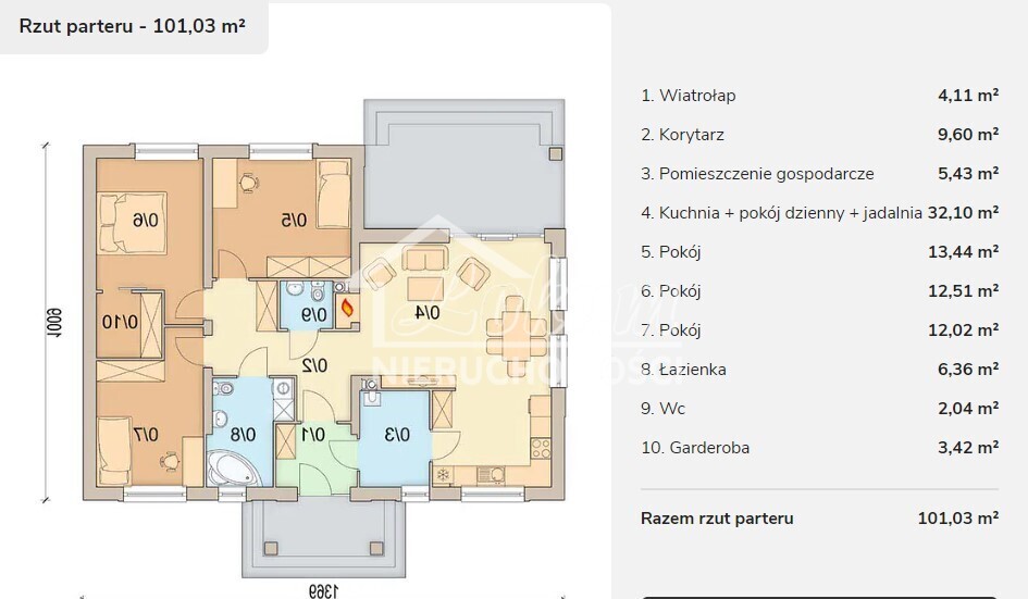 Dom 101,03&nbsp;m², Mielno Pyrzyckie - zdjęcie 16