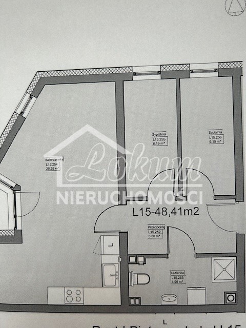 Mieszkanie 48,41&nbsp;m², Police - zdjęcie 2